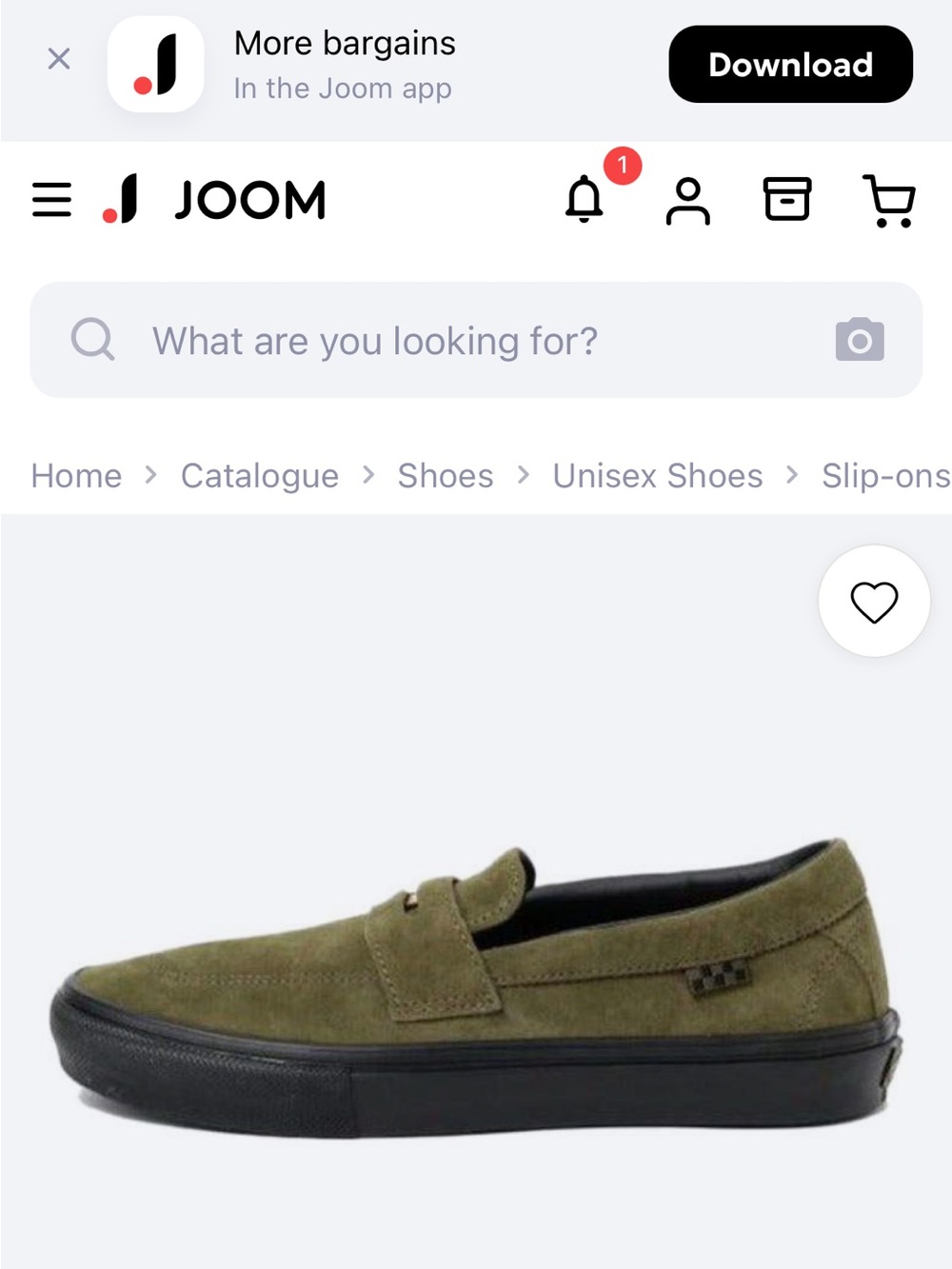 Vans Olive Suede Slip-On Loafers with Black Sole